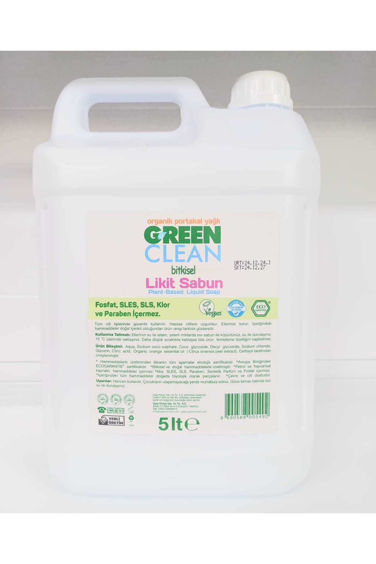 Green Clean Bitkisel Portakal Yağlı Likit Sabun 5000 ml