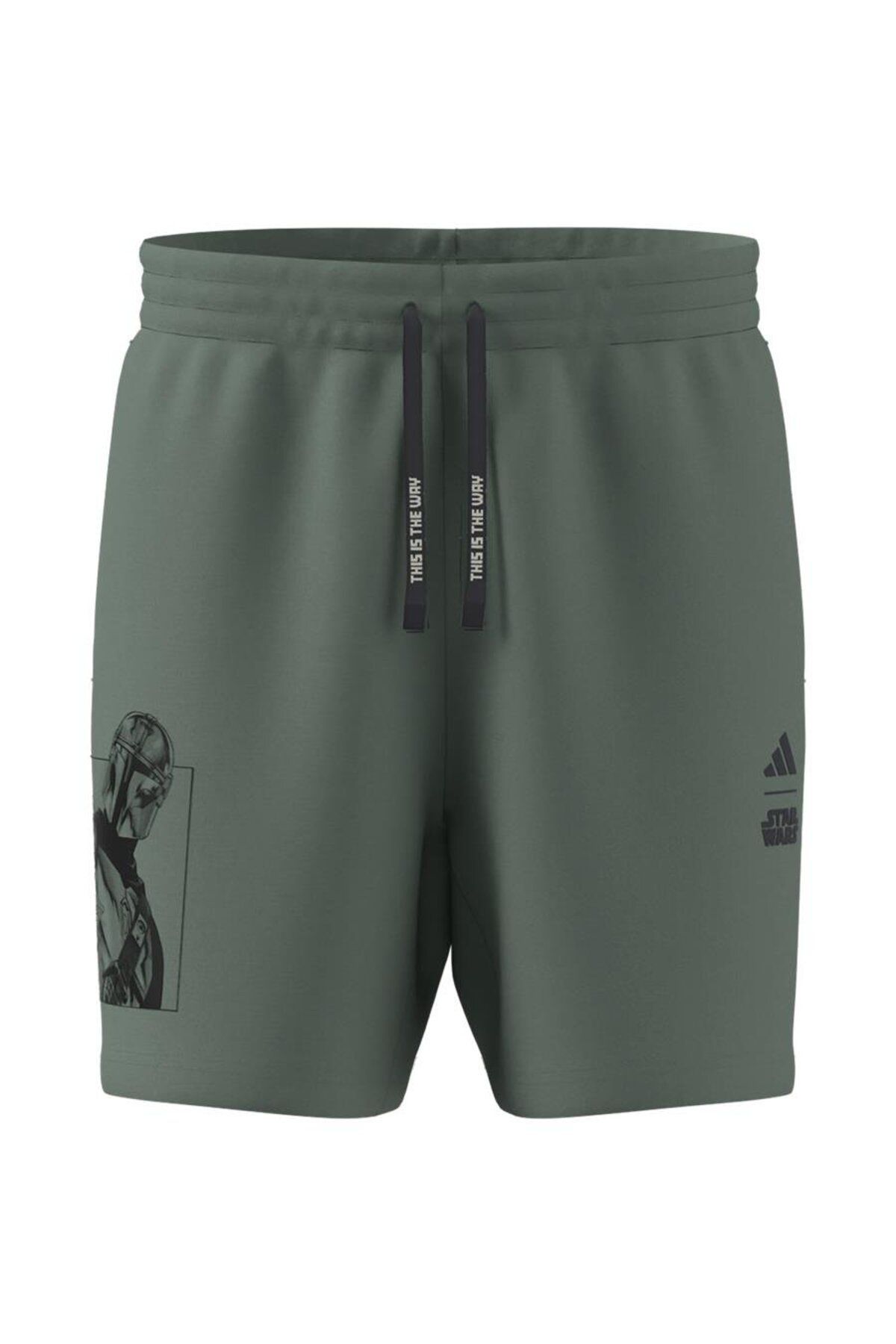 adidas-Adidas Ji5722-E Men's Green Shorts and Capri Set - m Sw Tm Sho 8