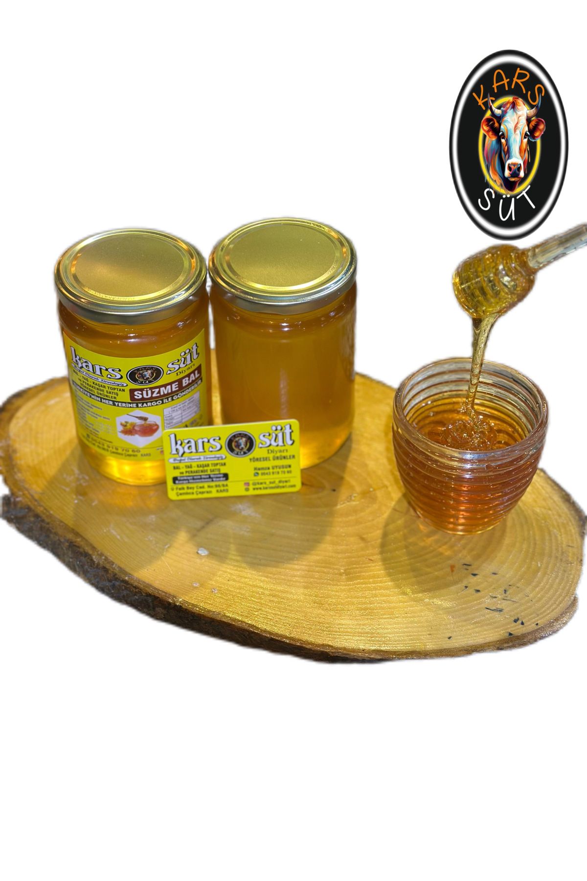 yöresel KARS YAYLA SÜZME ÇİÇEK BALI 1kg