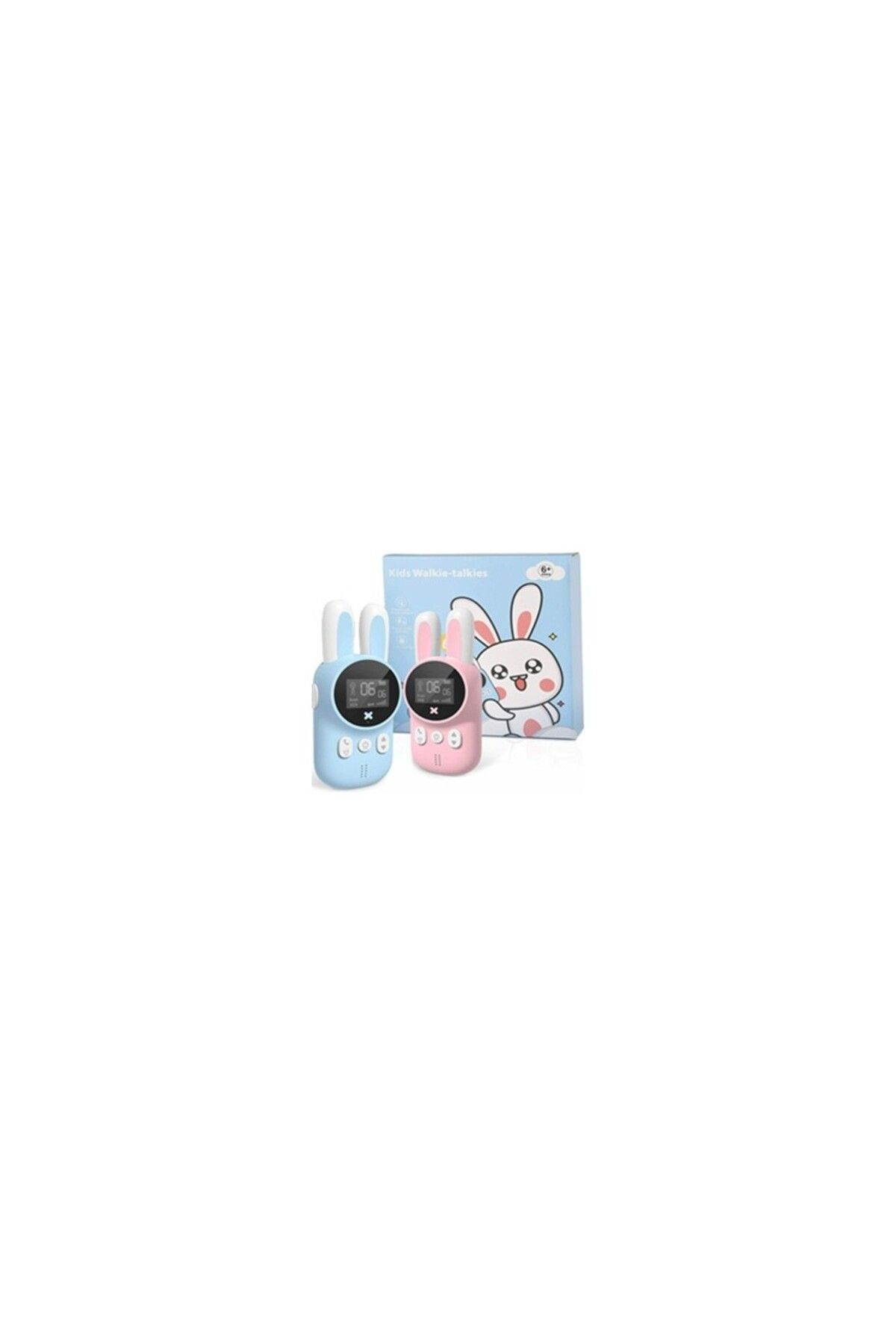 WOWKİDS Wowkids Xj11 Rabbit Çocuk Walkie Talkie Blue-Pink 1-3 Pmr Çocuk Telisizi