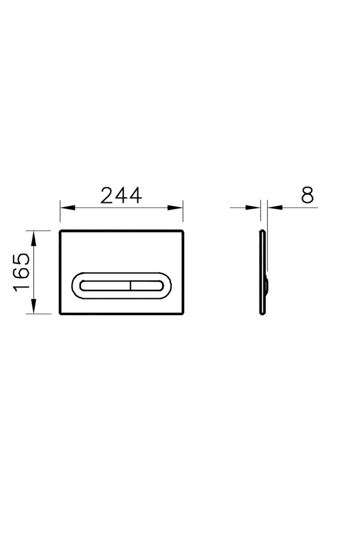 VitrA-Chrome-plated operating flap 2