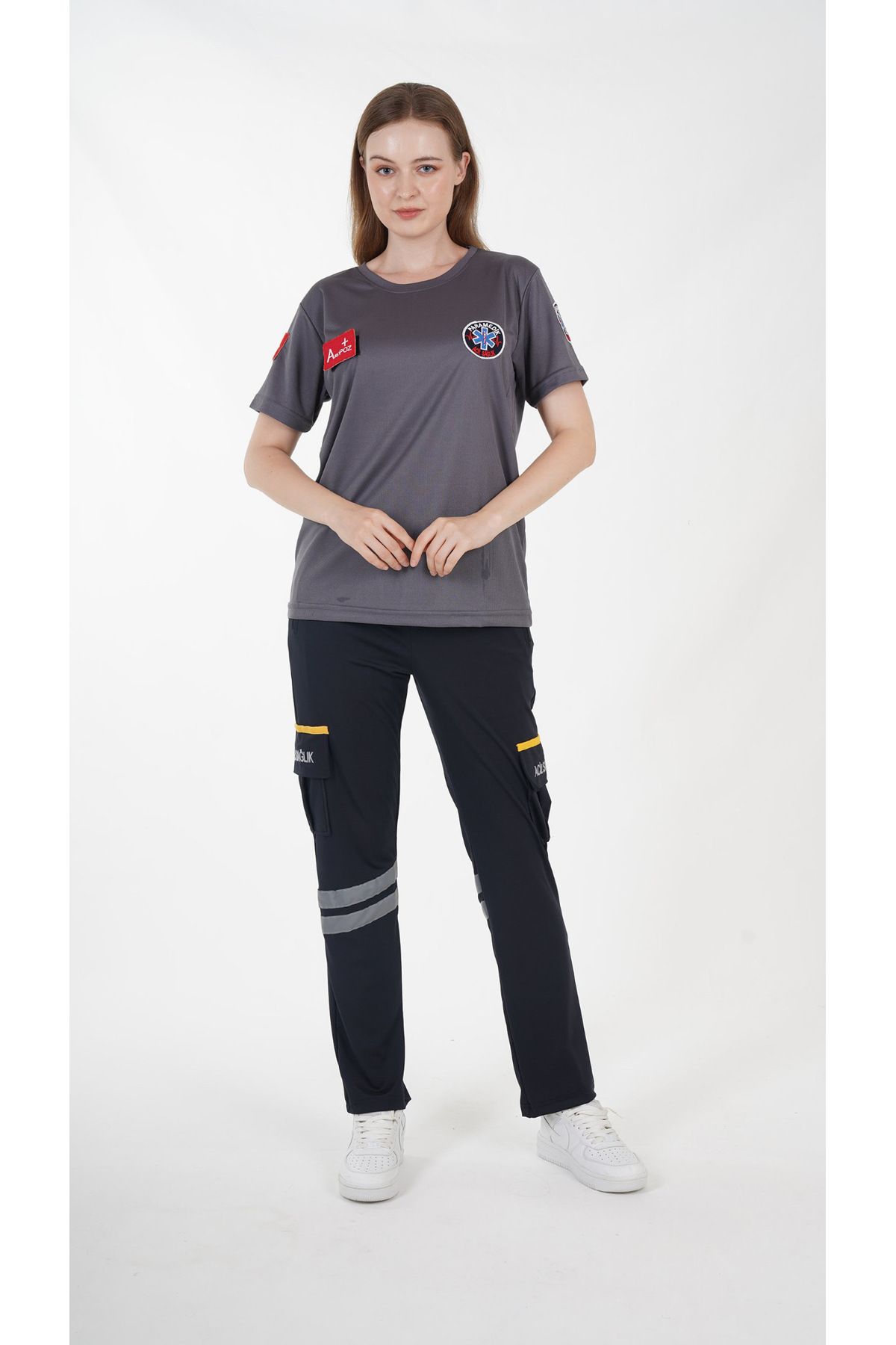 Ekg Medikal Tricou Confort Paramedic Crew Deck (țesătură Plasă Unisex) - XS