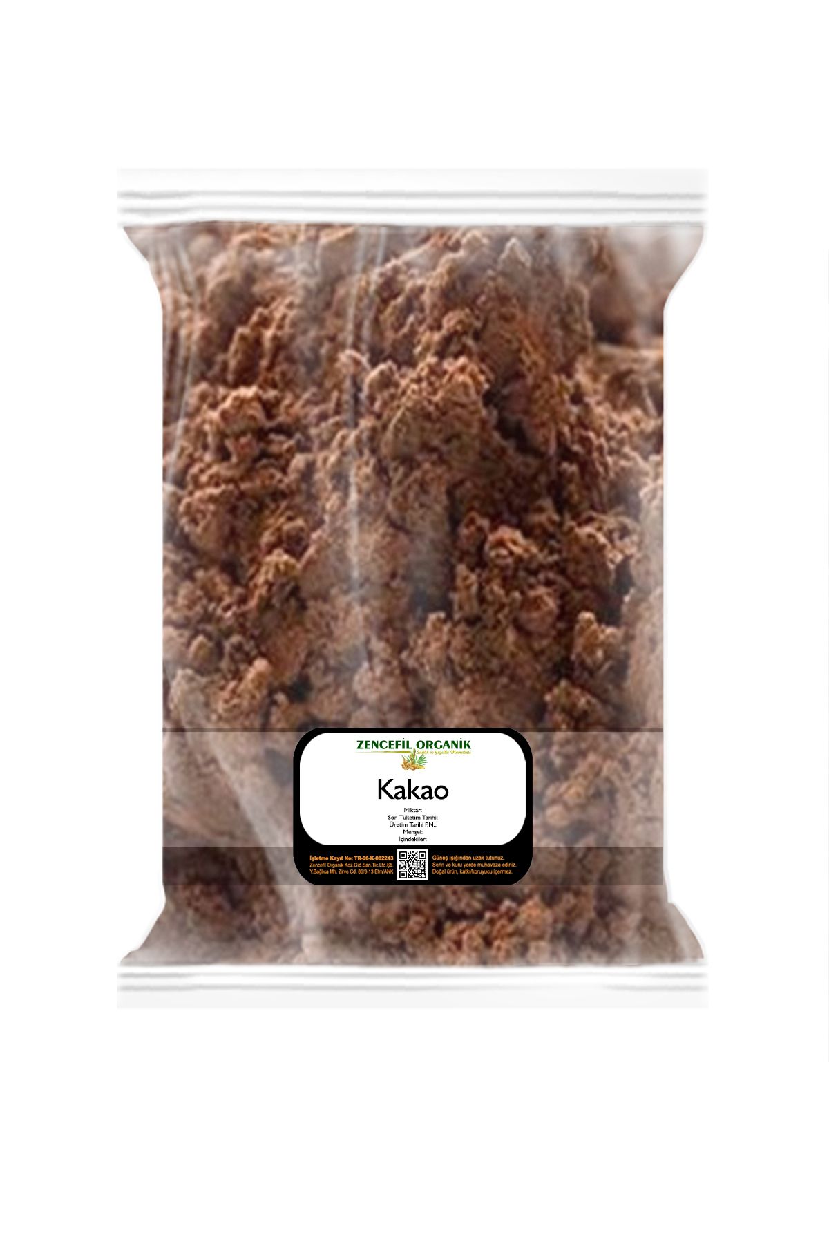 Zencefil Organik Kakao 500 gr Toz Kakao 1. Sınıf