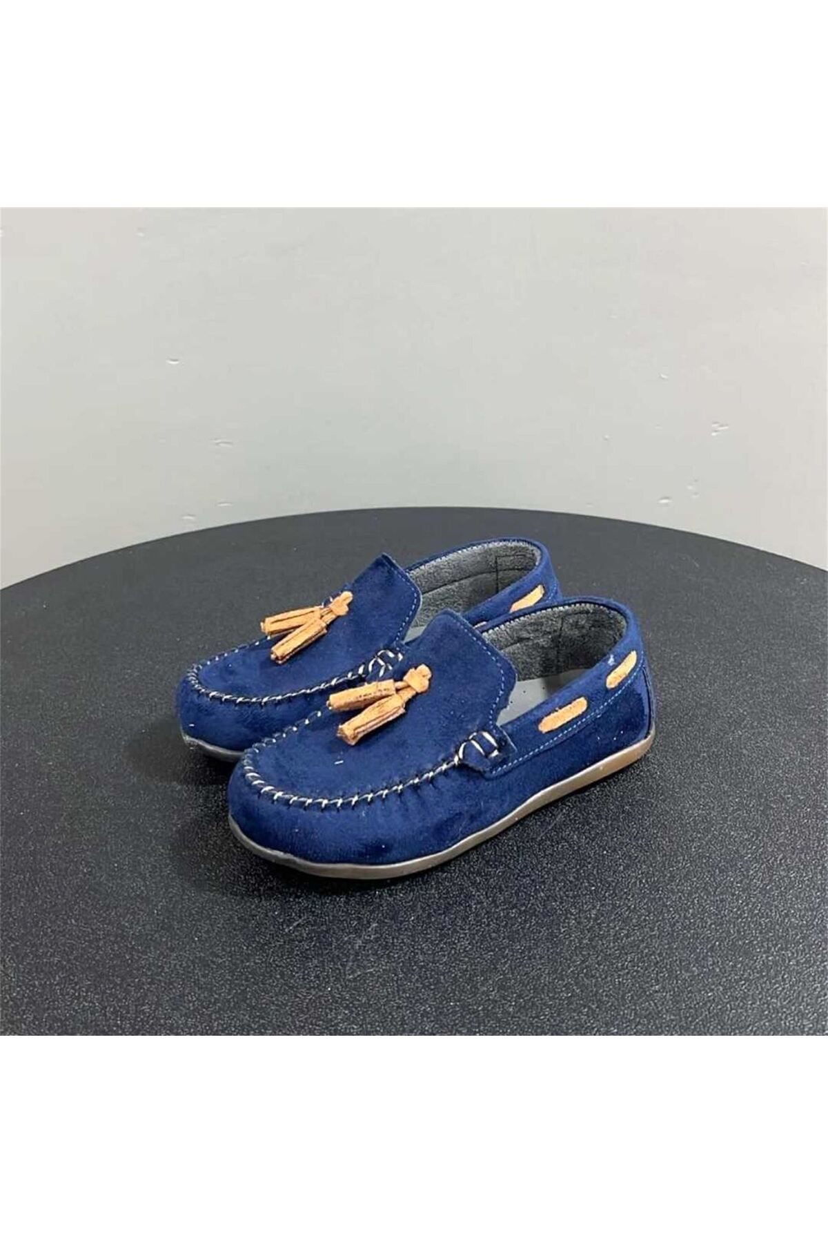 jadeer-Sema Boy's Suede Shoes Navy Blue 26-30 Sl124 1