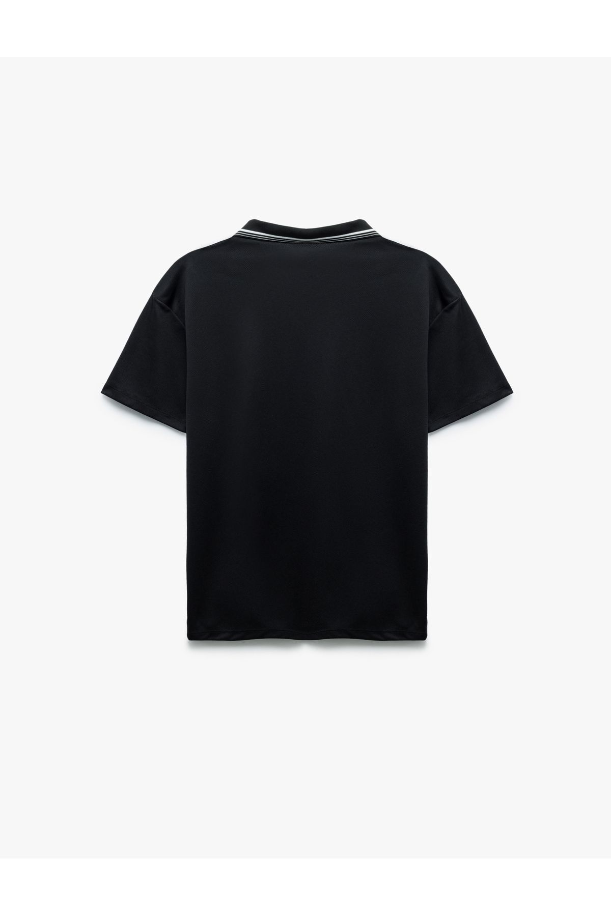Koton-Αθλητικό μπλουζάκι Polo Neck Regular Fit με κοντό μανίκι με στάμπα 5