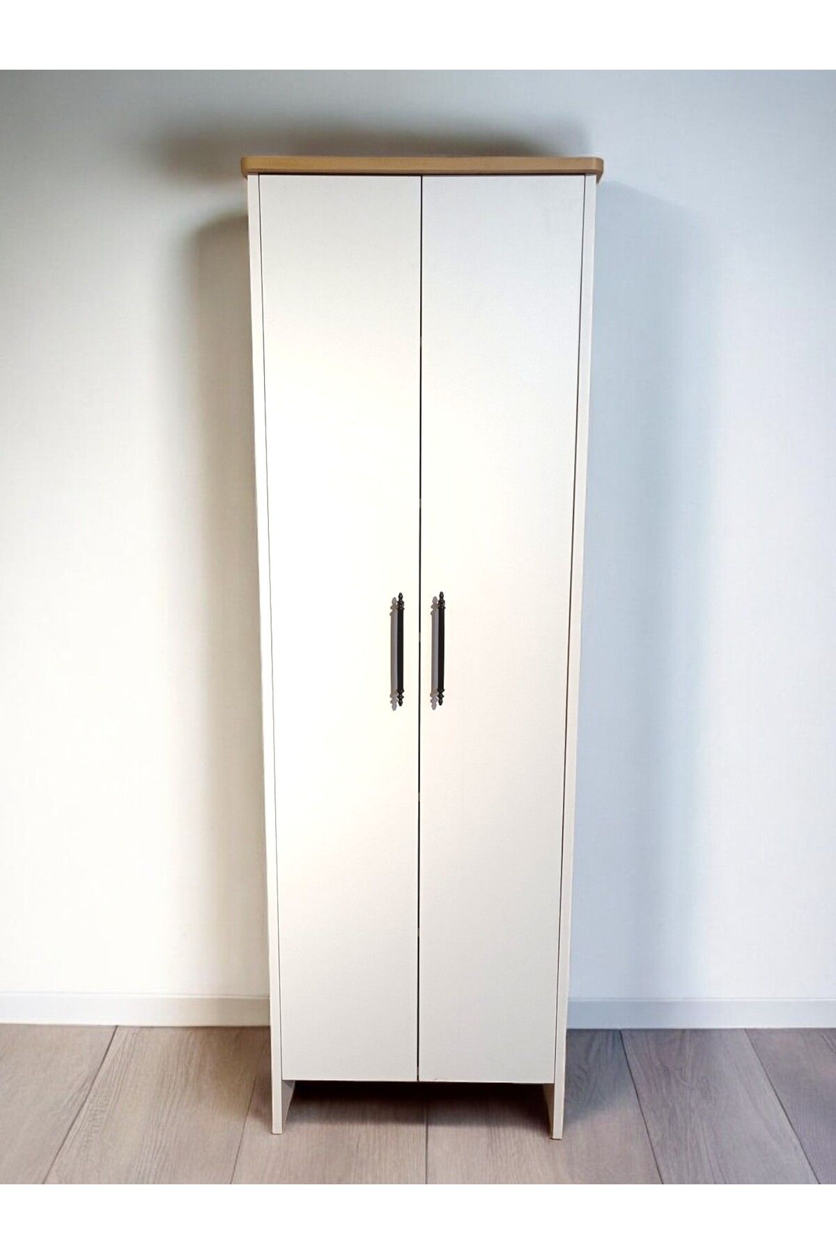 İki Kapaklı Raflı Çok Amaçlı Dolap Beyaz 182cm