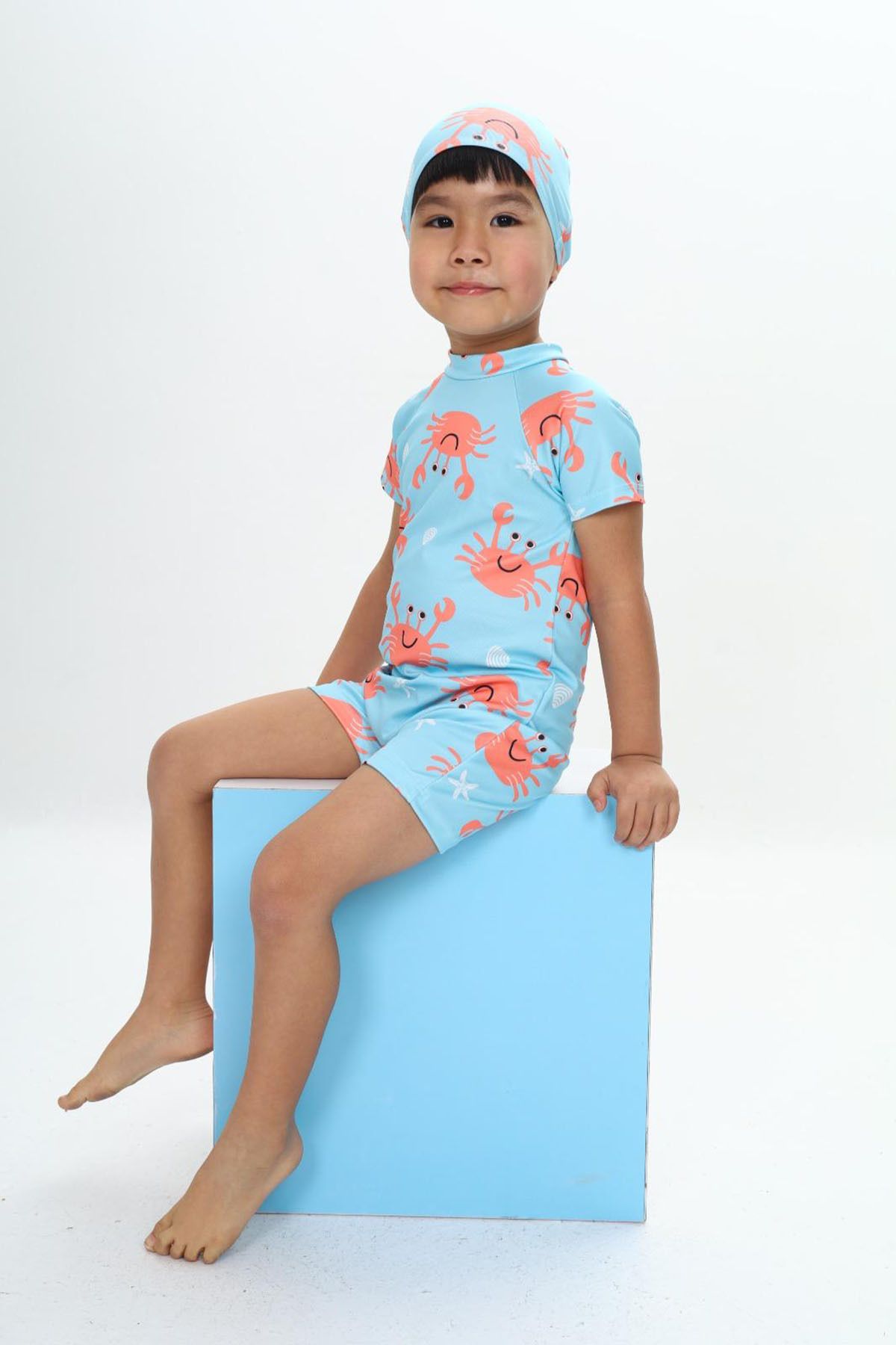 My Kids Wear-Boy's Jumpsuit Swimsuit with Boned, Washed Zipper, Sun Protection 6