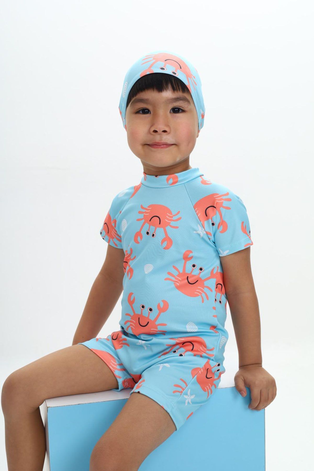 My Kids Wear-Boy's Jumpsuit Swimsuit with Boned, Washed Zipper, Sun Protection 7