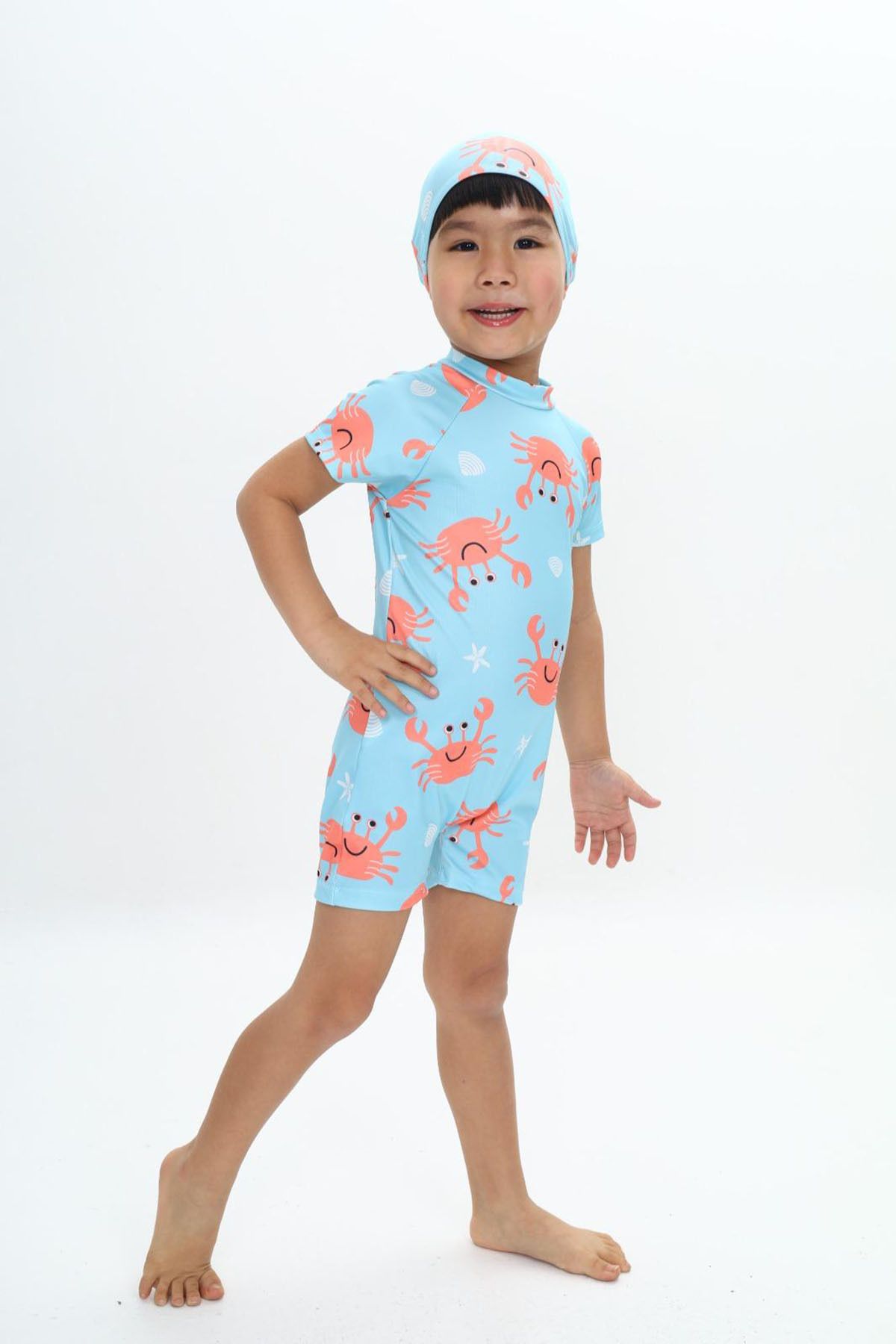 My Kids Wear-Boy's Jumpsuit Swimsuit with Boned, Washed Zipper, Sun Protection 4