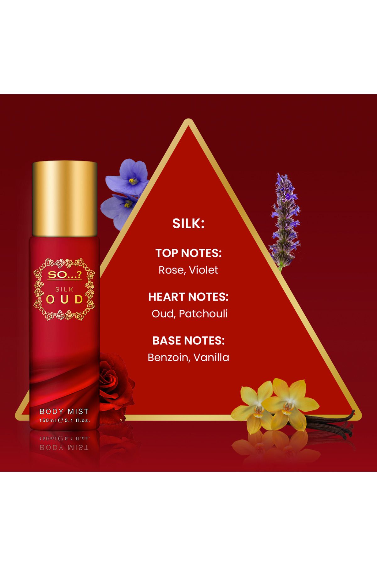SO-Silk Oud Body Mist Long Lasting Fragrance Spray 150ml 3