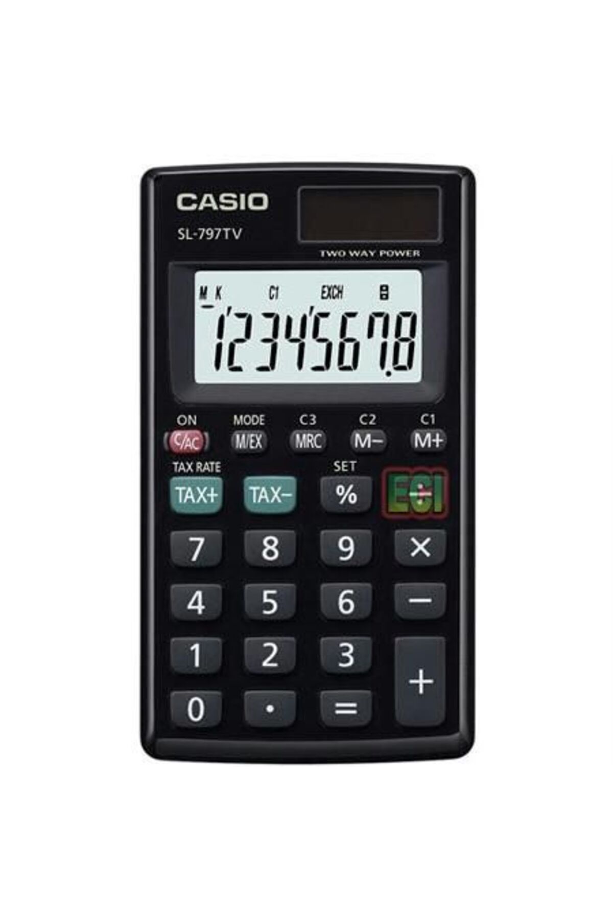 Sl-797tv-bk 8 Hane Siyah Cep Tipi Hesap Makinesi