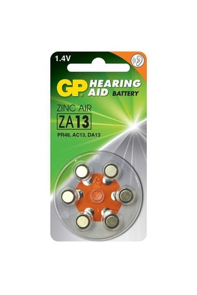 GP Batteries GP ZA10 1.4V Düğme Kulaklık Pili 6'lı Paket