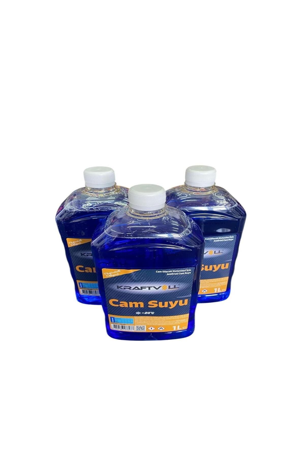 Kraftvoll 3'LÜ KRAFTVOLL CAM SUYU (MAVİ) ANTİFRİZLİ -20 DERECE 1LT