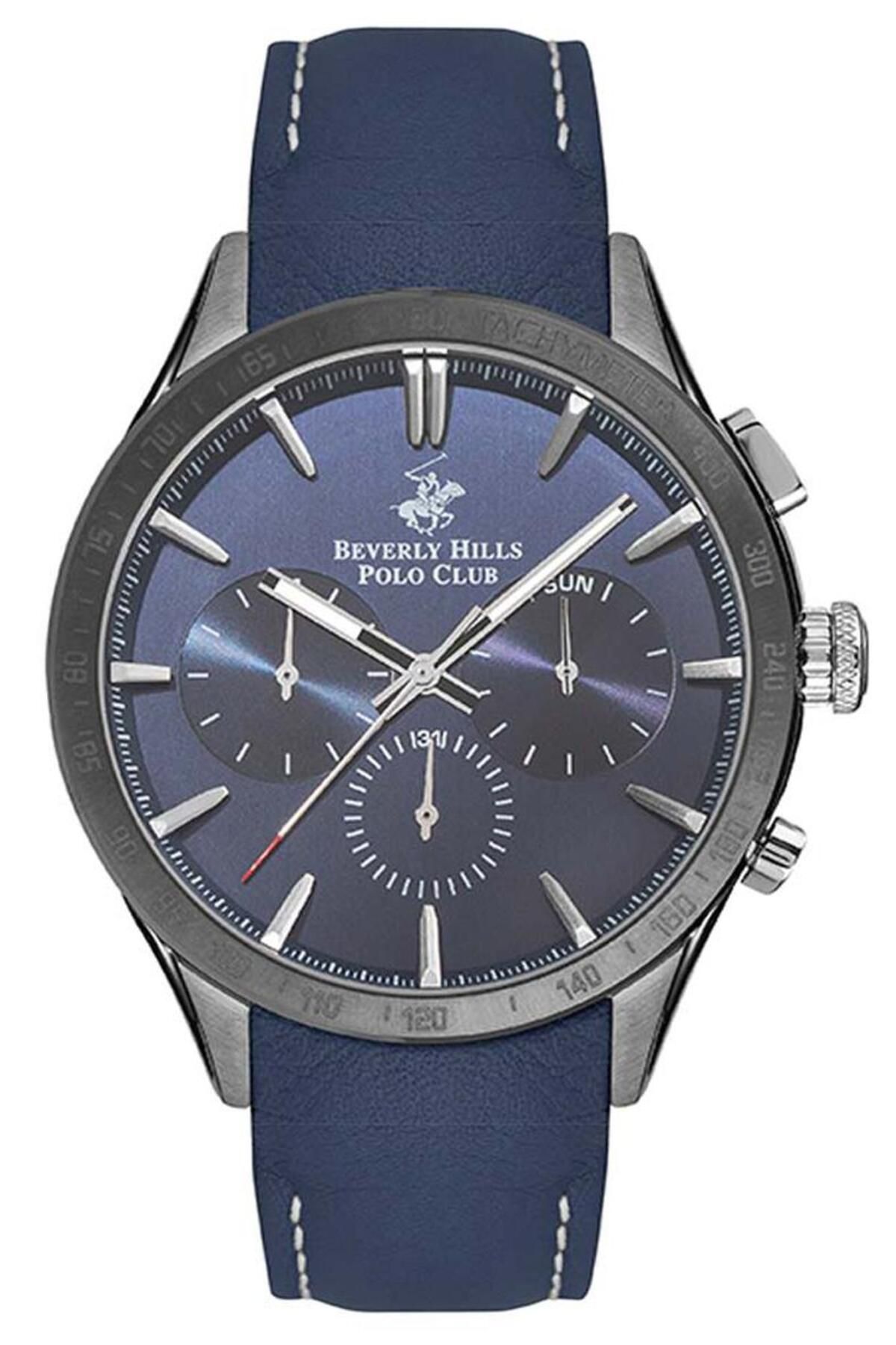 ساعت خاکستری مردانه .099 مچی اورجینال Beverly Hills Polo Club