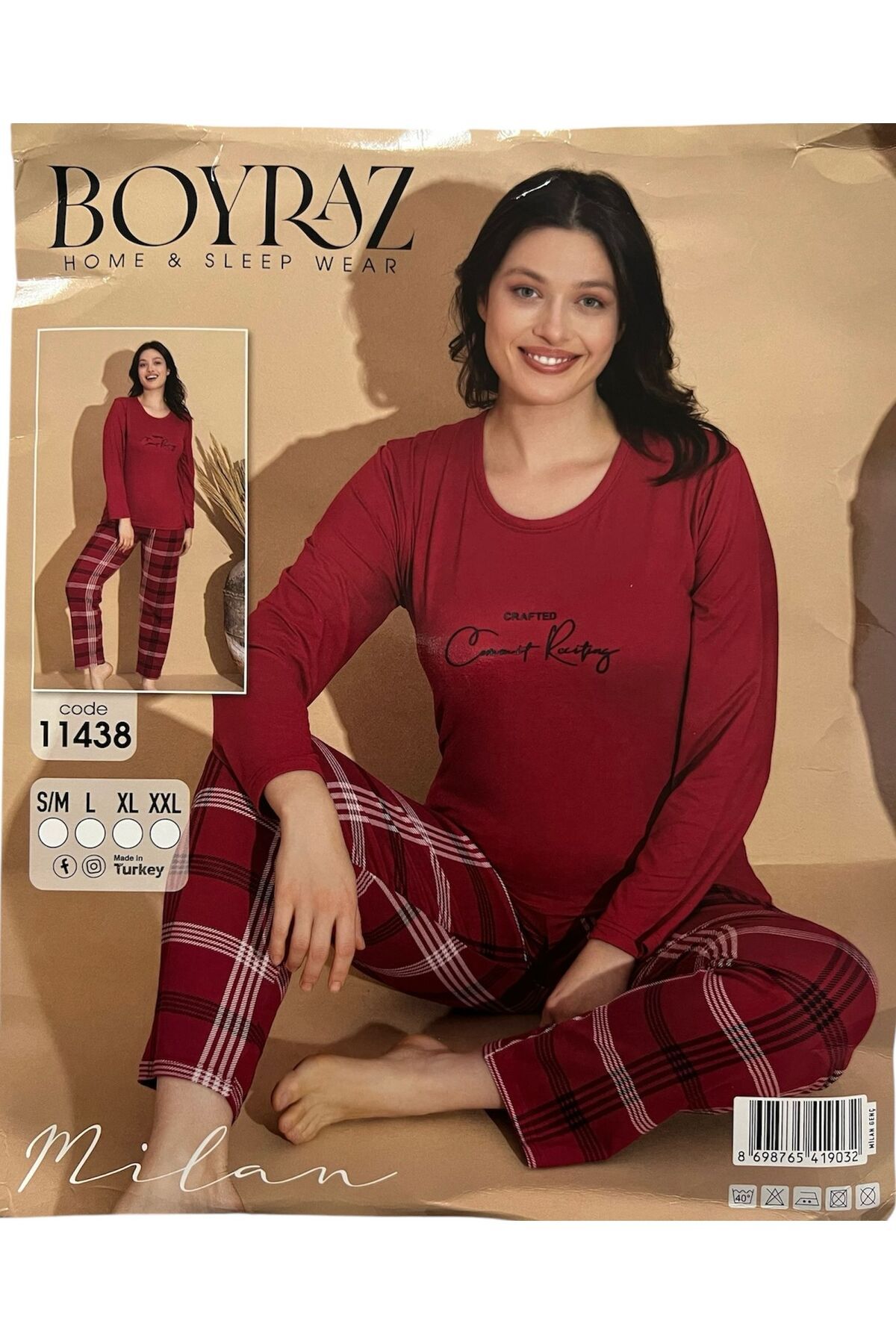 irem içgiyim-Women's Long Sleeve Seasonal Pajama Set 1