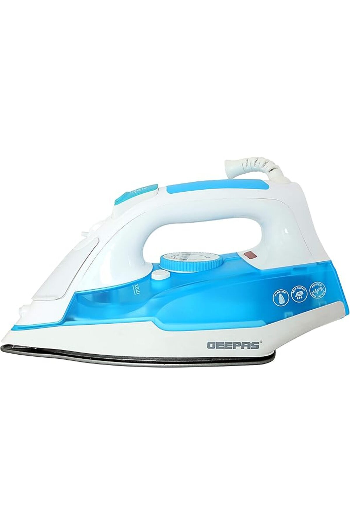 Geepas-GSI7809 2400W Steam Iron – Non-Stick Soleplate,, Variable Temp, Spray & Steam Function 3