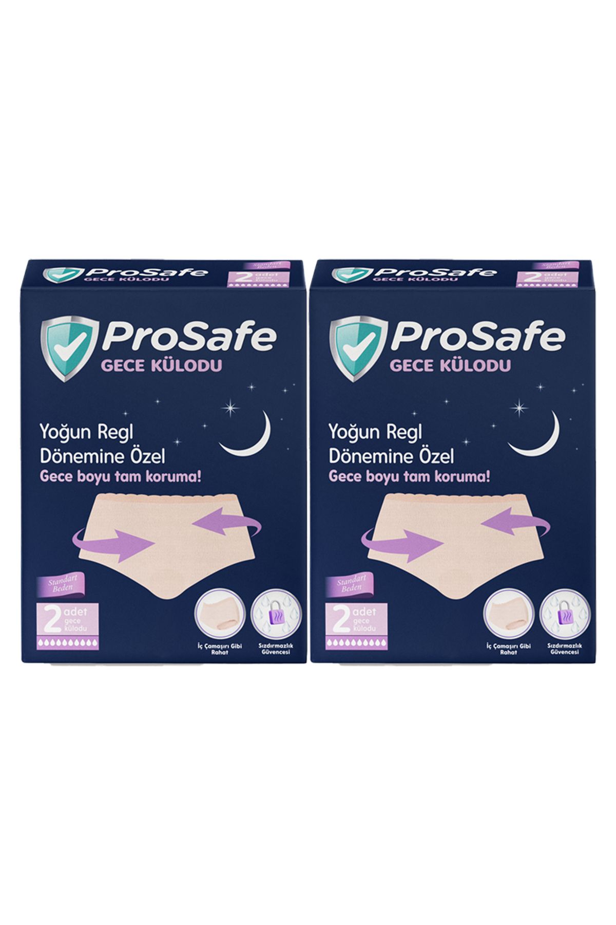 PROSAFE Gece Külodu Yoğun Regl Dönemine Özel 2 Paket 4 Adet