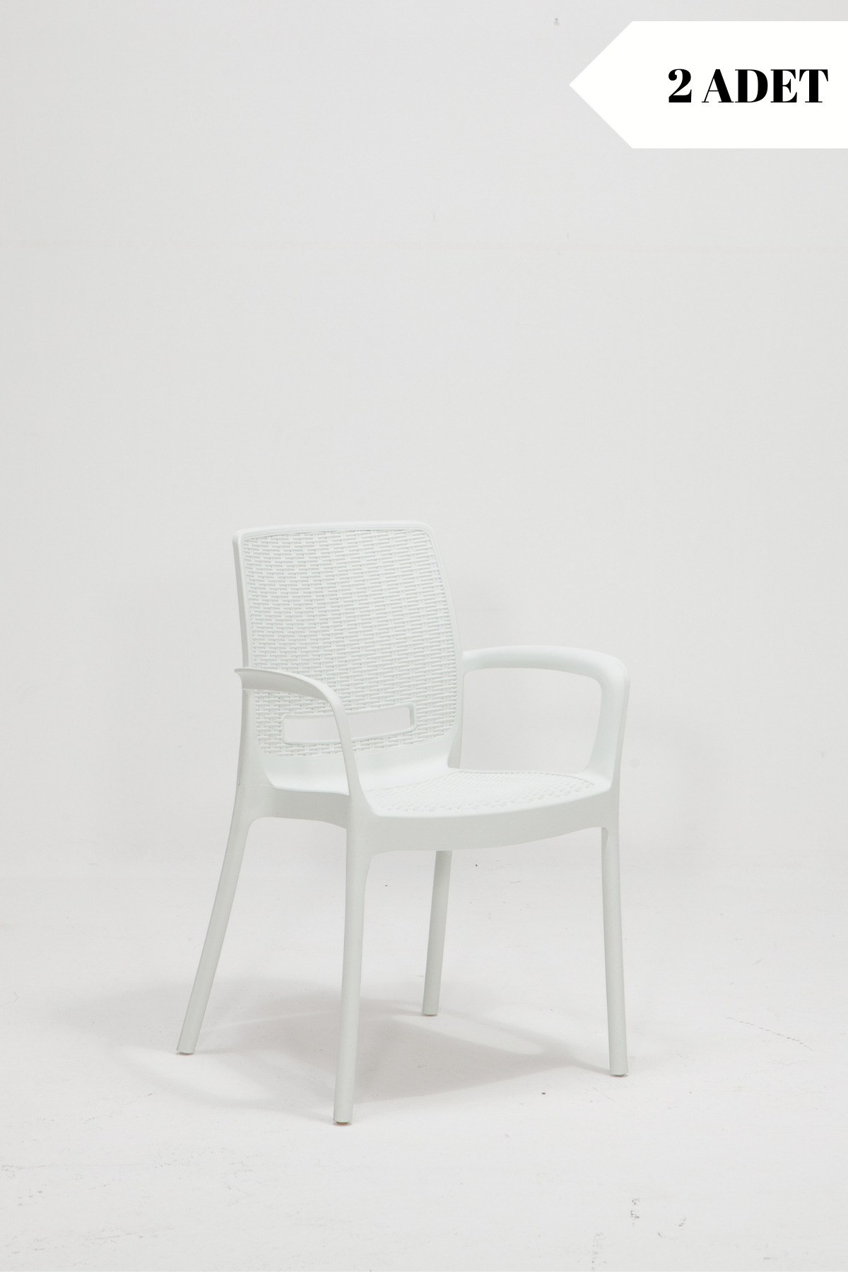 2 x Rattan Luxury White Chairs / Balcony-Garden-Terrace