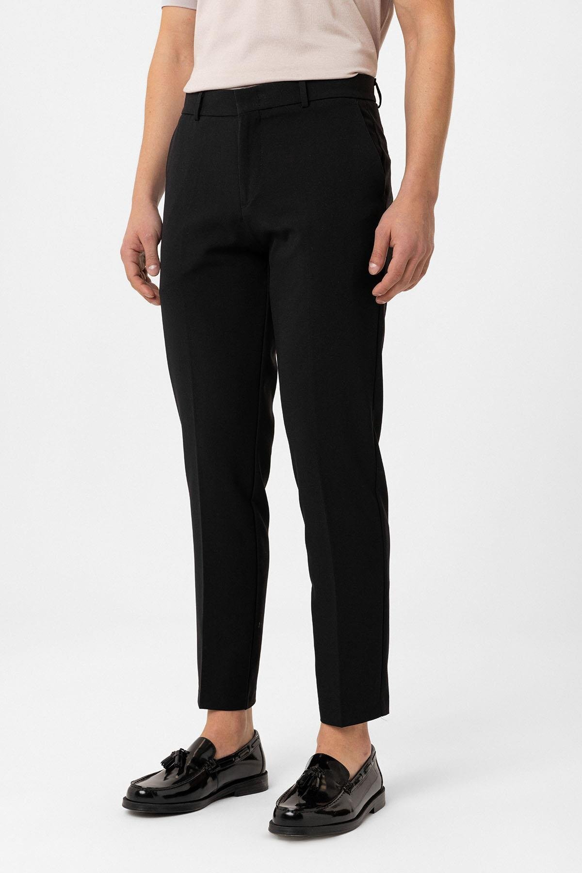 Siyah Slim Fit Comfort Erkek Pantolon — مشکی A24Y2789 — تصویر 2 از 4