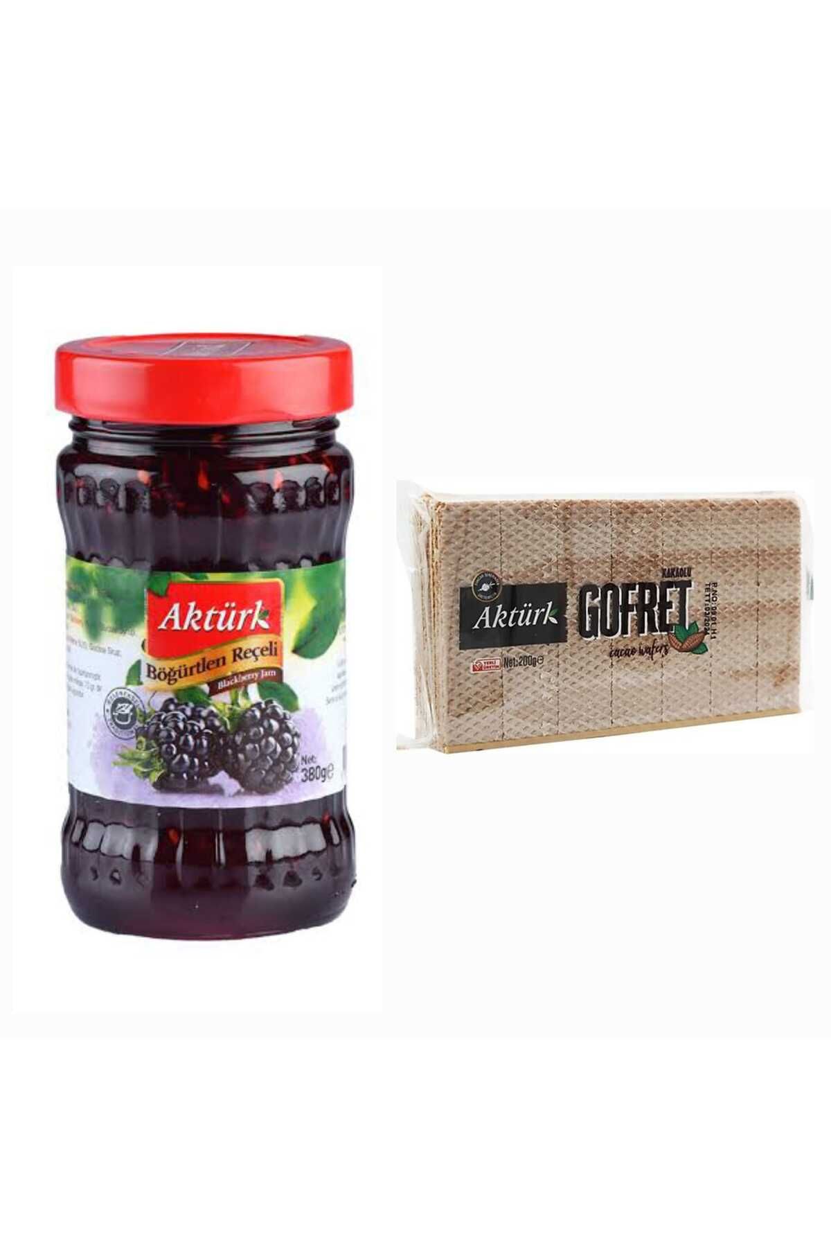 Aktürk AKTÜRK 380 GR BÖĞÜRTLEN REÇELİ VE 200 GR KAKAOLU GOFRET