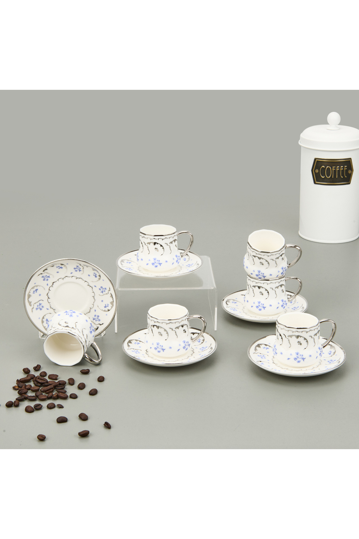 MİEN-Colorful Mien Blue Coffee Cup 12 Pieces 1