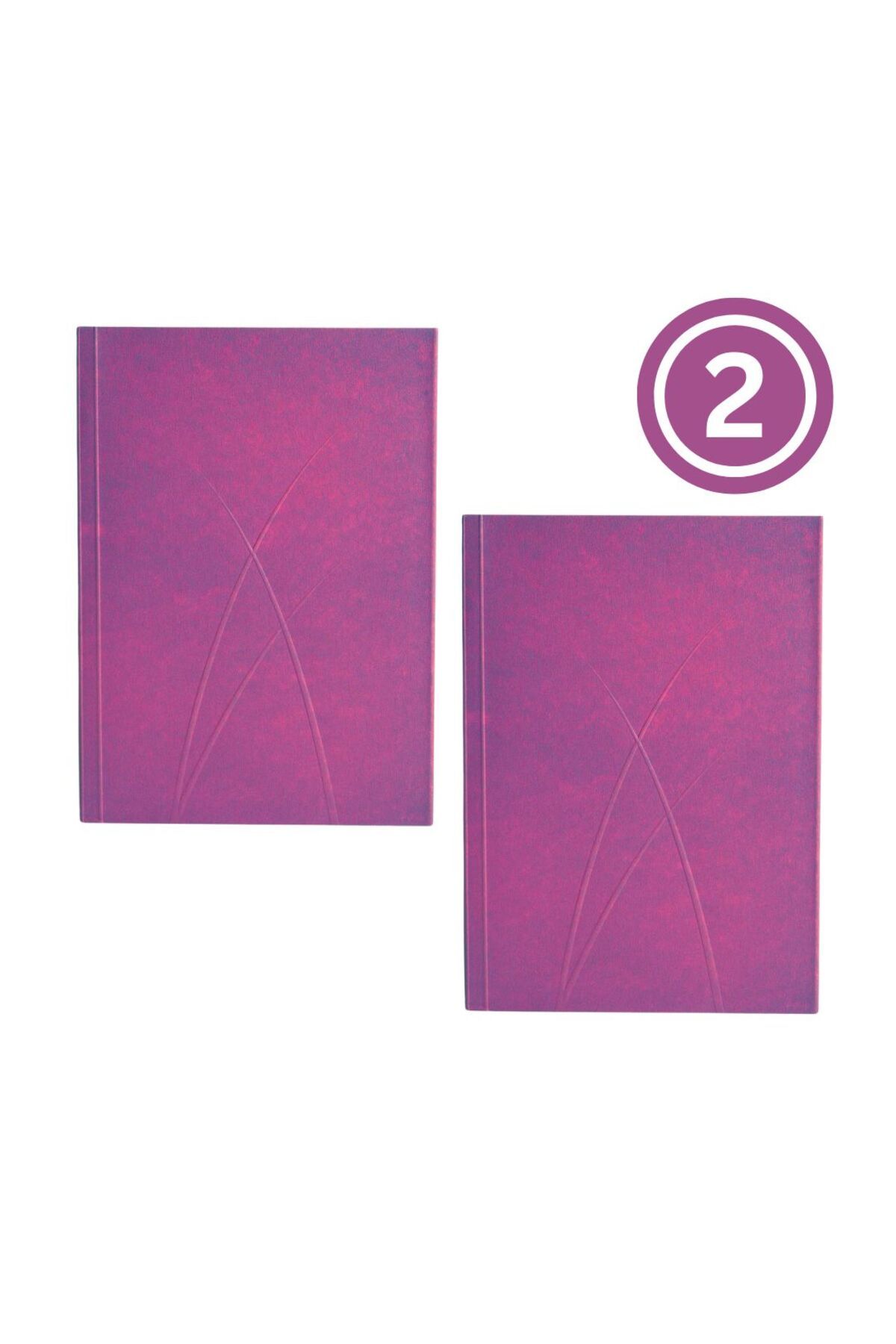 Paper-Oh-Puro Fuchsia A6 Lined No Closure 128 Pages 100gsm Notebook (Pack of 2) 1