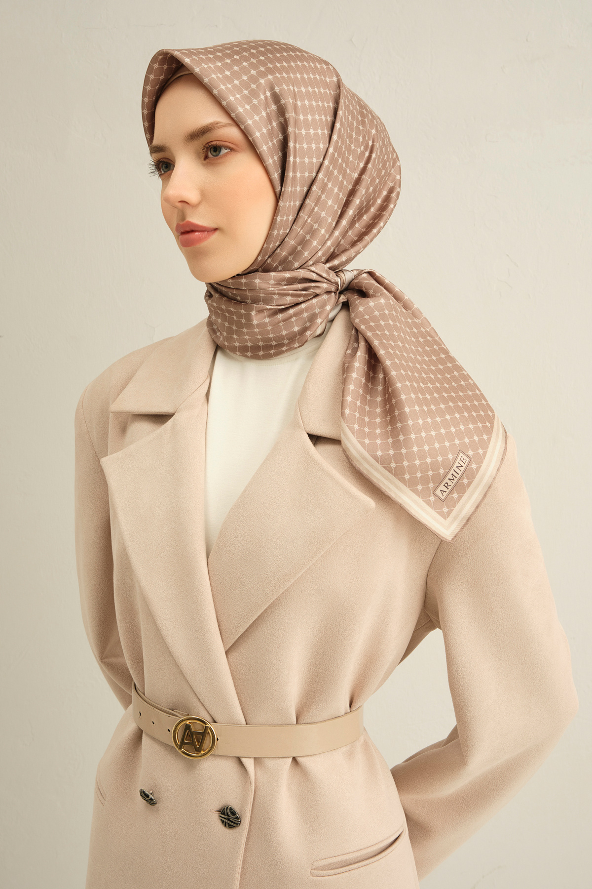 Armine-Eșarfă de mătase Armine 9345D (Twill) -12 3