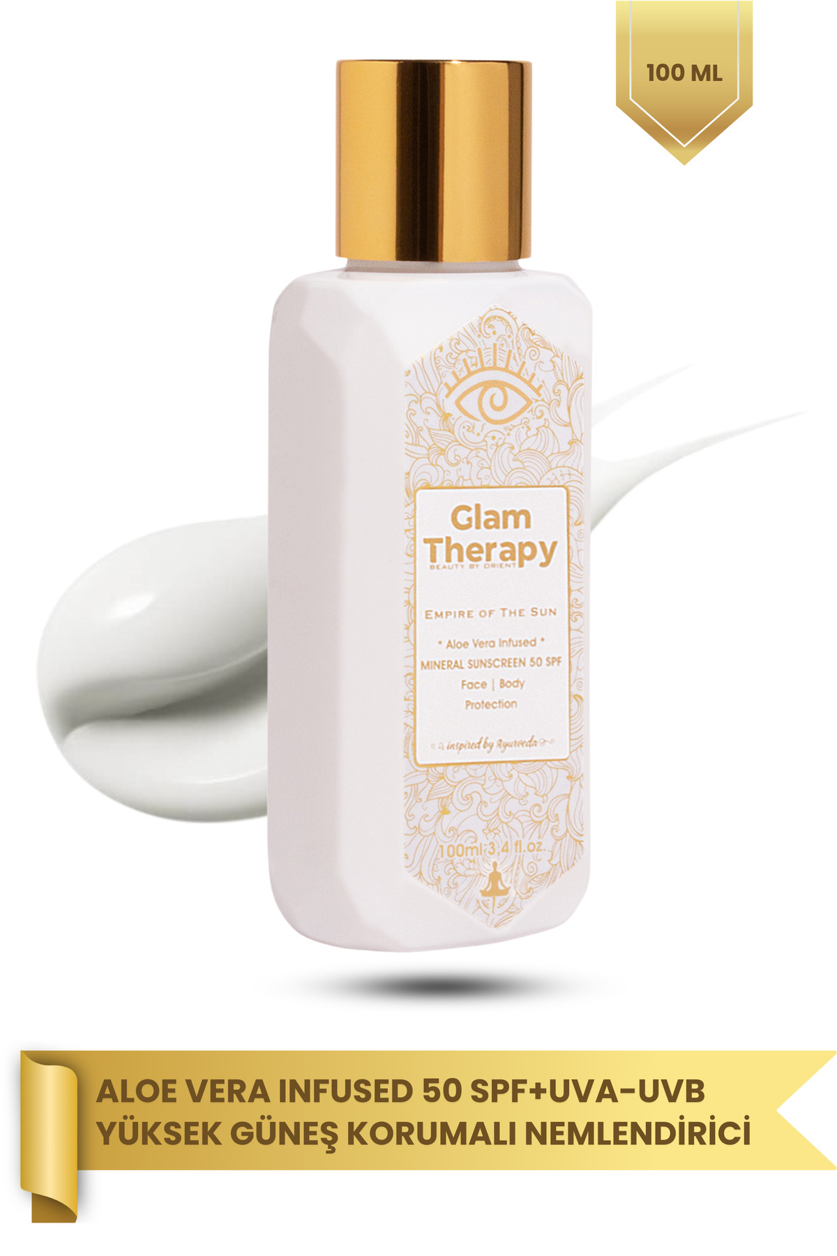 مرطوب کننده قوی ضد آفتاب با SPF 50 و محافظت در برابر اشعههای UVA و UVB، حاوی آلوئه ورا، حجم ۱۰۰ میلی لیتر — ۸۶۸۴۲۹۸۱۲۶۰۲