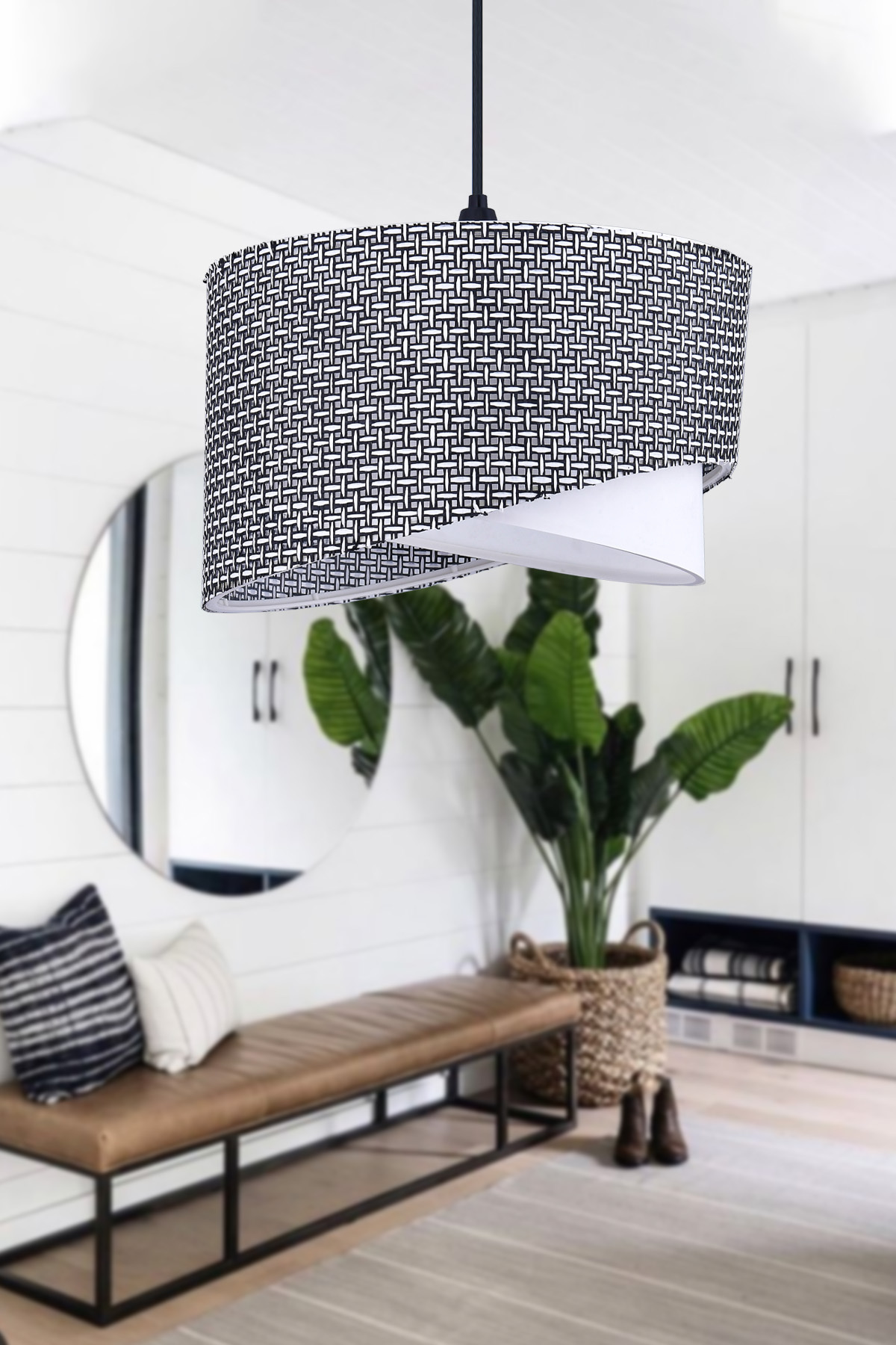 Ellipse 2 Tier Fabric Cake Chandelier Kids Room Bedroom Living Room Kitchen Hall