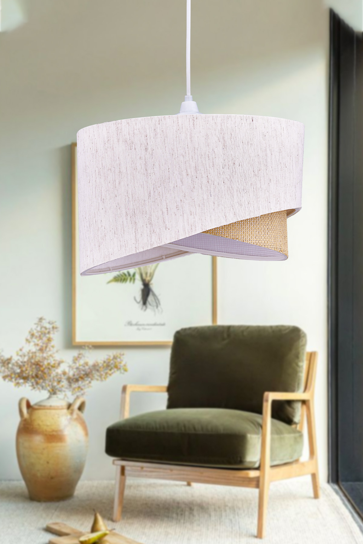 Ellipse 2 Tier Fabric Cake Chandelier Kids Room Bedroom Living Room Kitchen Hall