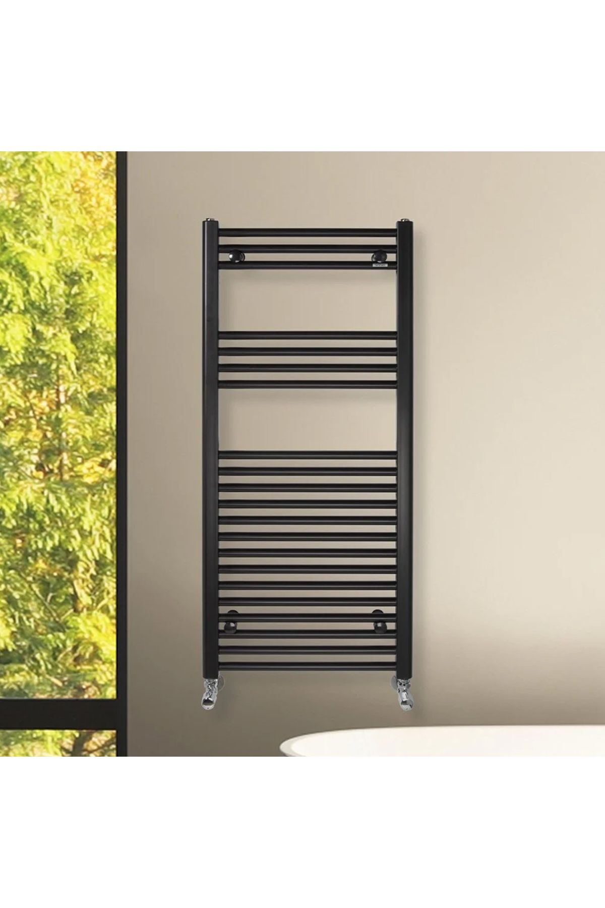 Hammam 800X400mm Alya Siyah Çok Borulu Havlupan