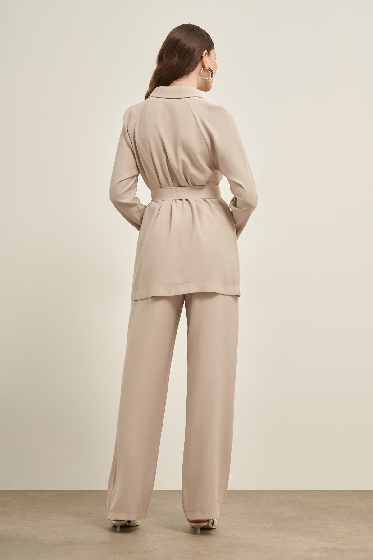 FTZ WOMEN-Women's Trouser Suit Stone 31030 5