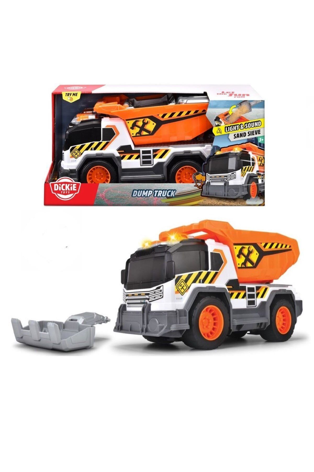 Simba 20330625 Sesli ve Işıklı Kum Elekli Kamyon -Dickie