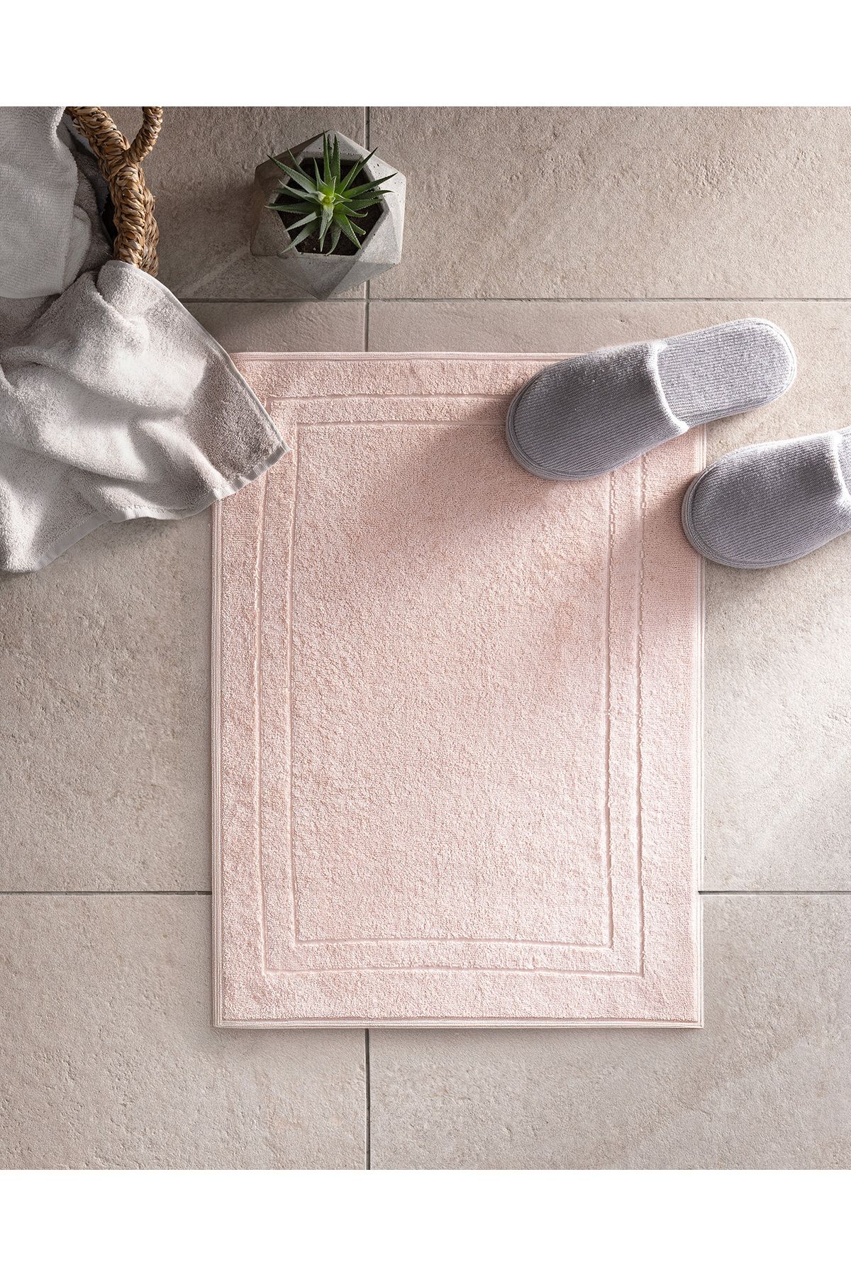 Madame Coco-Serline 100% Cotton Foot Towel - Powder - 50X70 cm 1