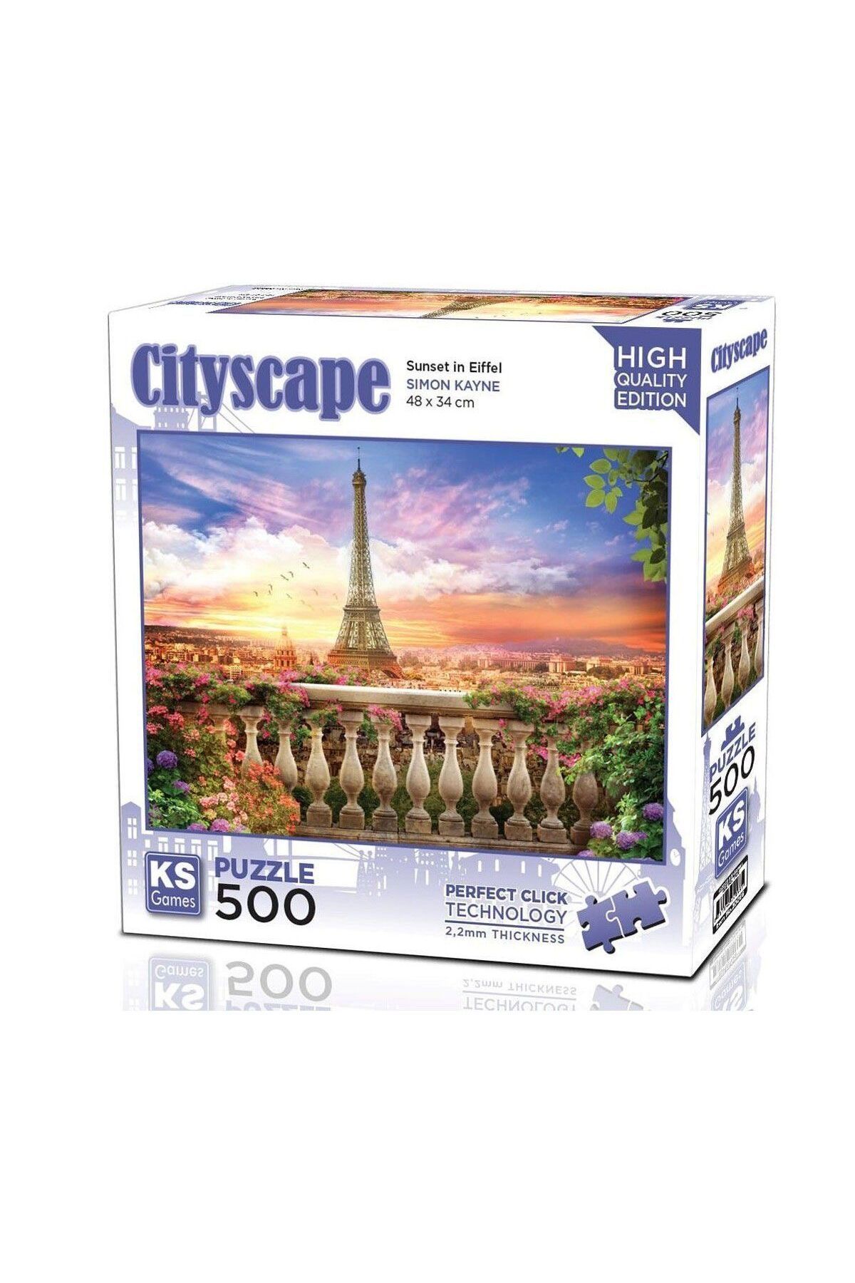 Ks Puzzle 20066 Sunset In Eiffel 500 Parça Puzzle