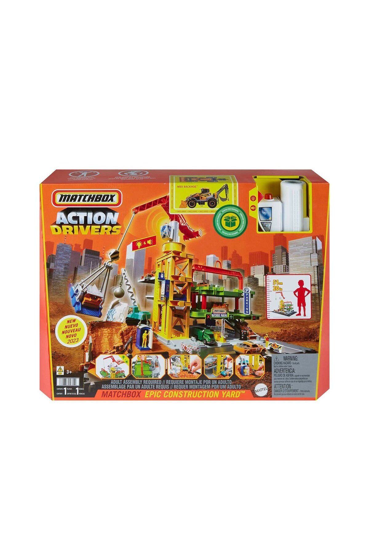 Neco HPD63 Match box Aksiyon Sürücüleri Muhteşem İnşaat Alanı Oyun Seti