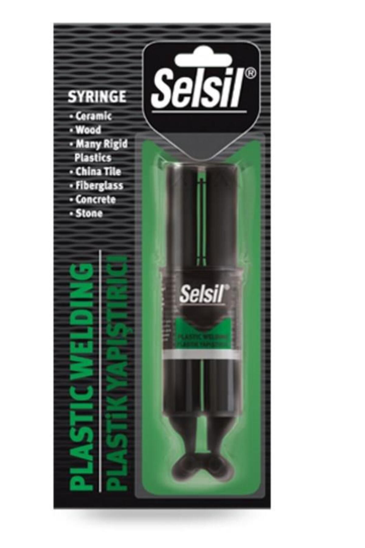 NEZADE STORE Selsil Enjektör Tip Plastik Yapıştırıcı 28 gr