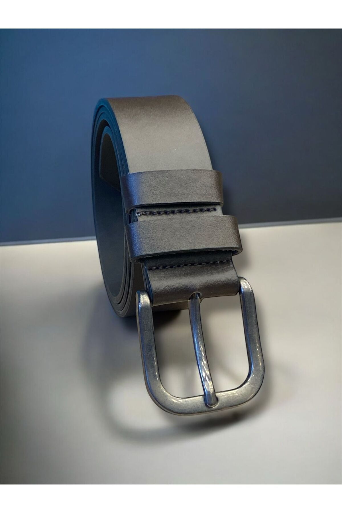 Mia Belt Erkek Kemer Kahverengi Kot ve Kanvasa Uygun 4cm görsel 3