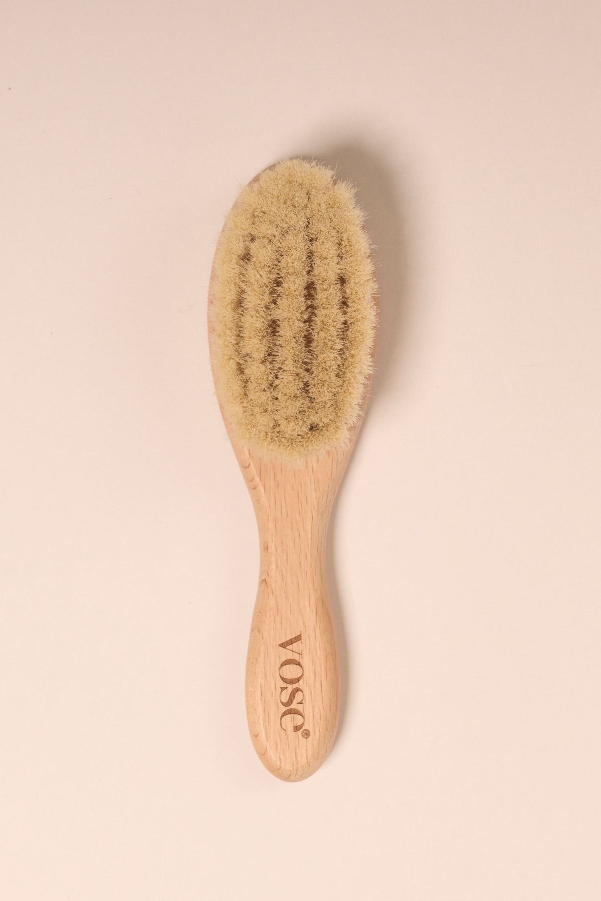 Vose-Goat Hair Baby Hair Brush & Wooden Comb 2