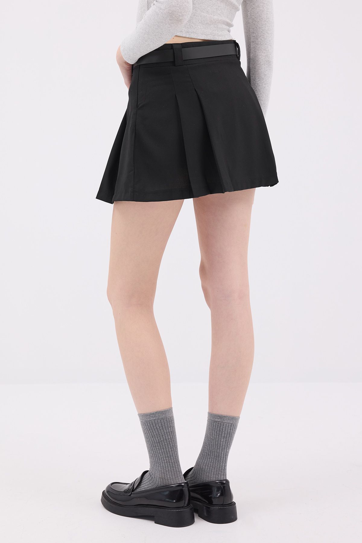 Addax-Belted Mini Skirt S0535 5