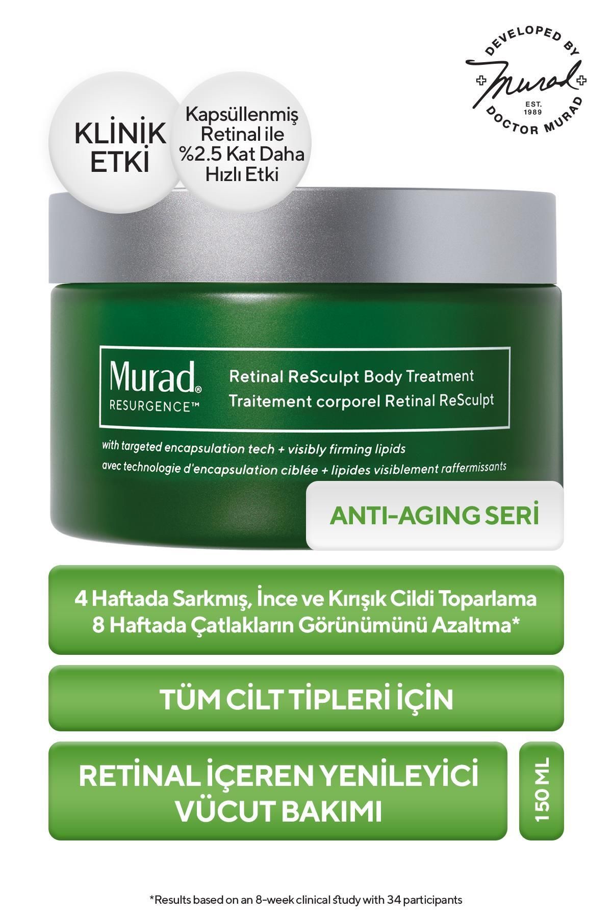 Murad Retinal Resculpt Body Treatment - Retinal İçeren Yenileyici Vücut Bakımı 150ML