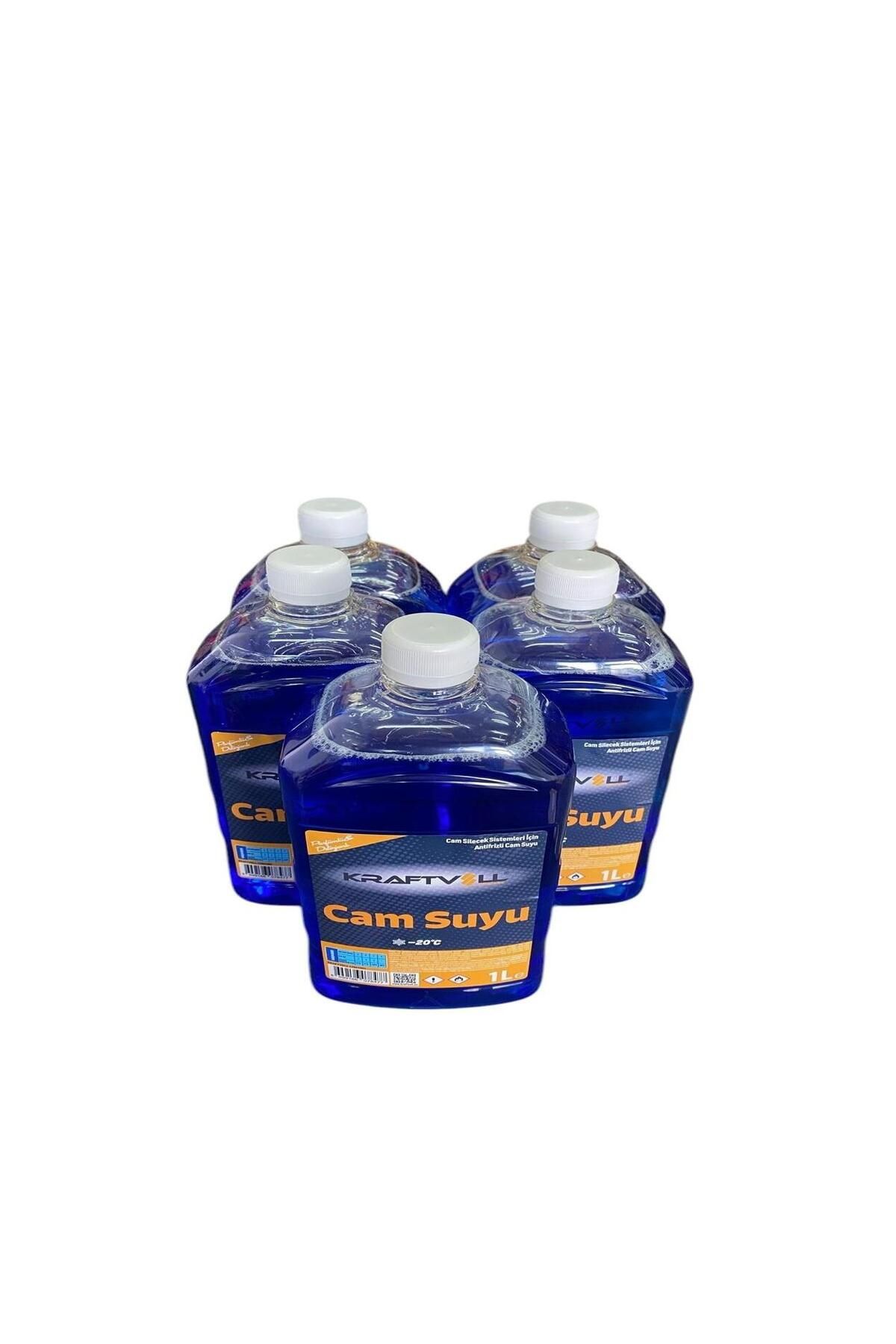Kraftvoll 5'Lİ KRAFTVOLL CAM SUYU (MAVİ) ANTİFRİZLİ -20 DERECE 1LT