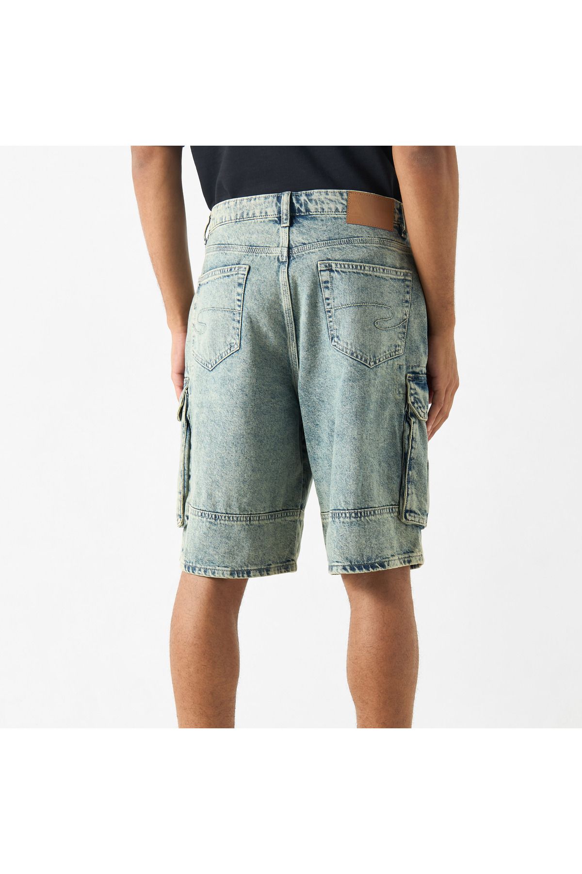 Lee Cooper-Denim Cargo Shorts 3