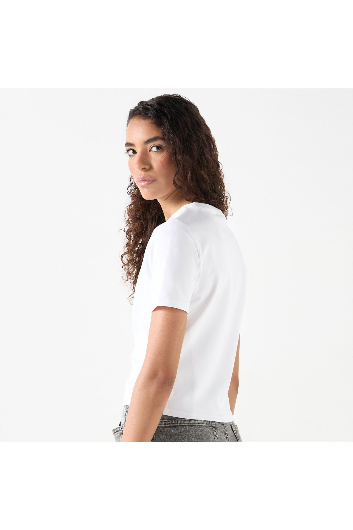 SP Characters-Ac/dc Embroidered T-shirt With Crew Neck And Short Sleeves 3