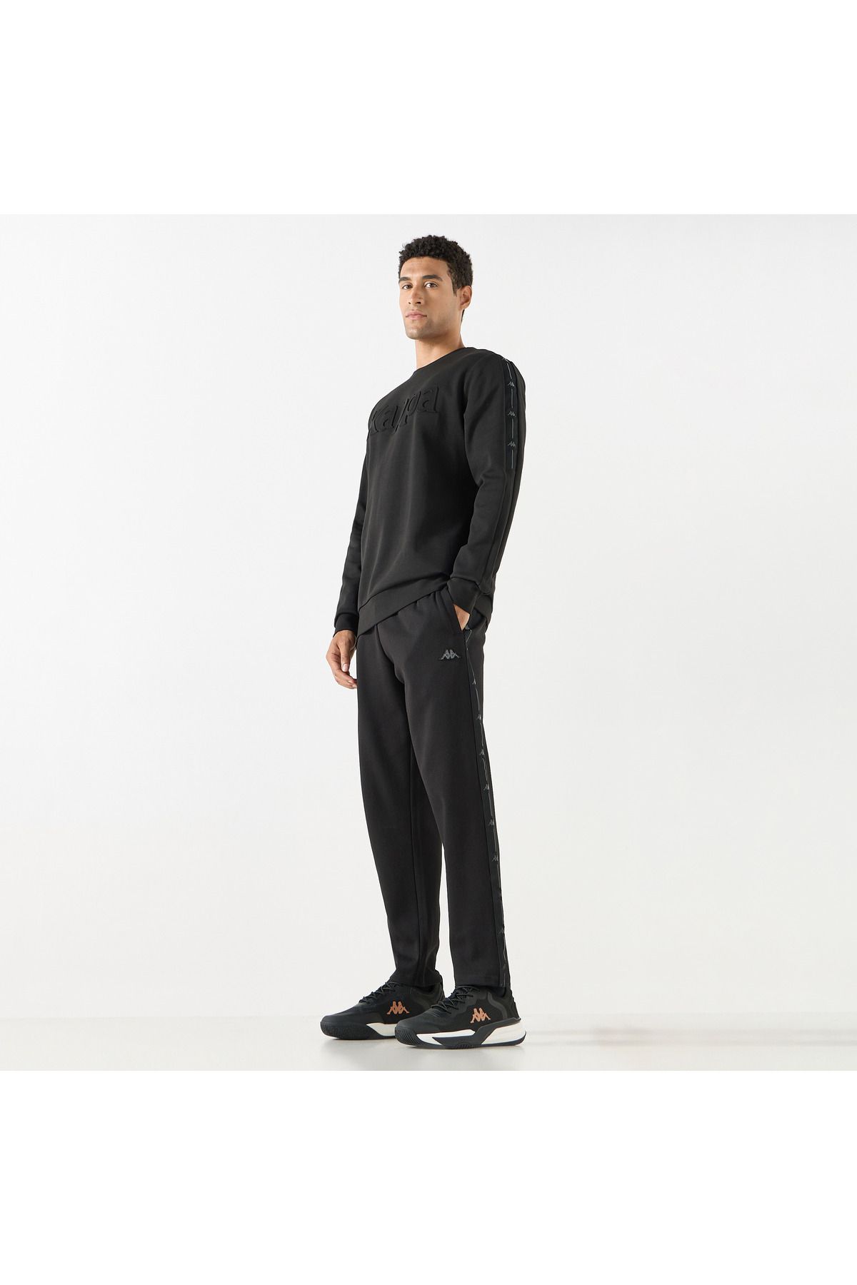 Kappa-Solid Track Pants With Elasticated Waistband And Pockets 2