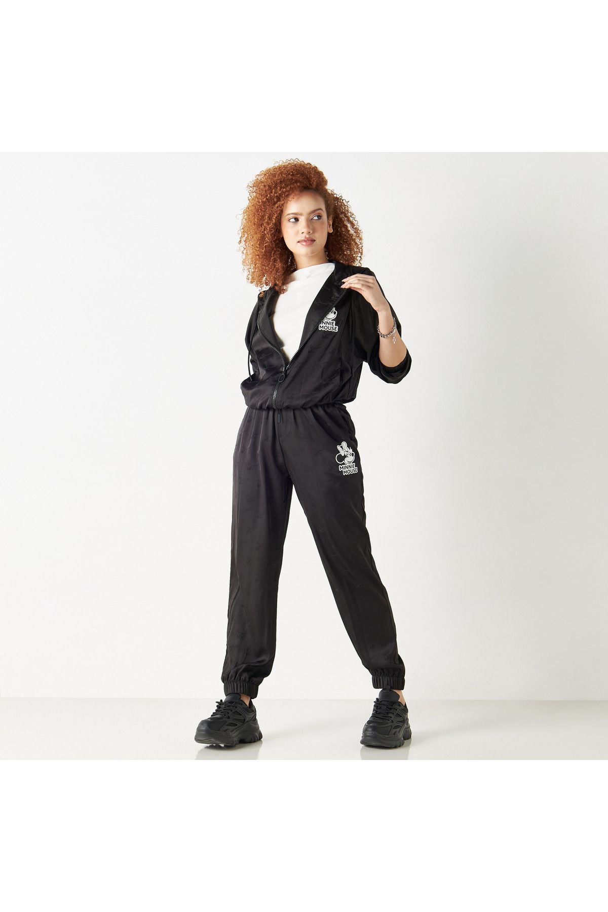 SP Characters-Minnie Mouse Print Joggers With Elasticated Waistband And Pockets 2