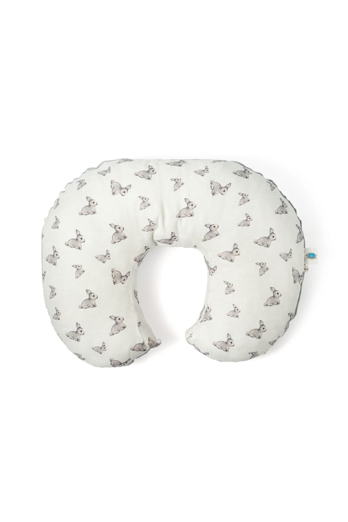 Deux Lapins % 100 Pamuk Müslin Bebek Emzirme Destek Yastığı - Iconique Lapin fotoğrafı 3 (önizleme)