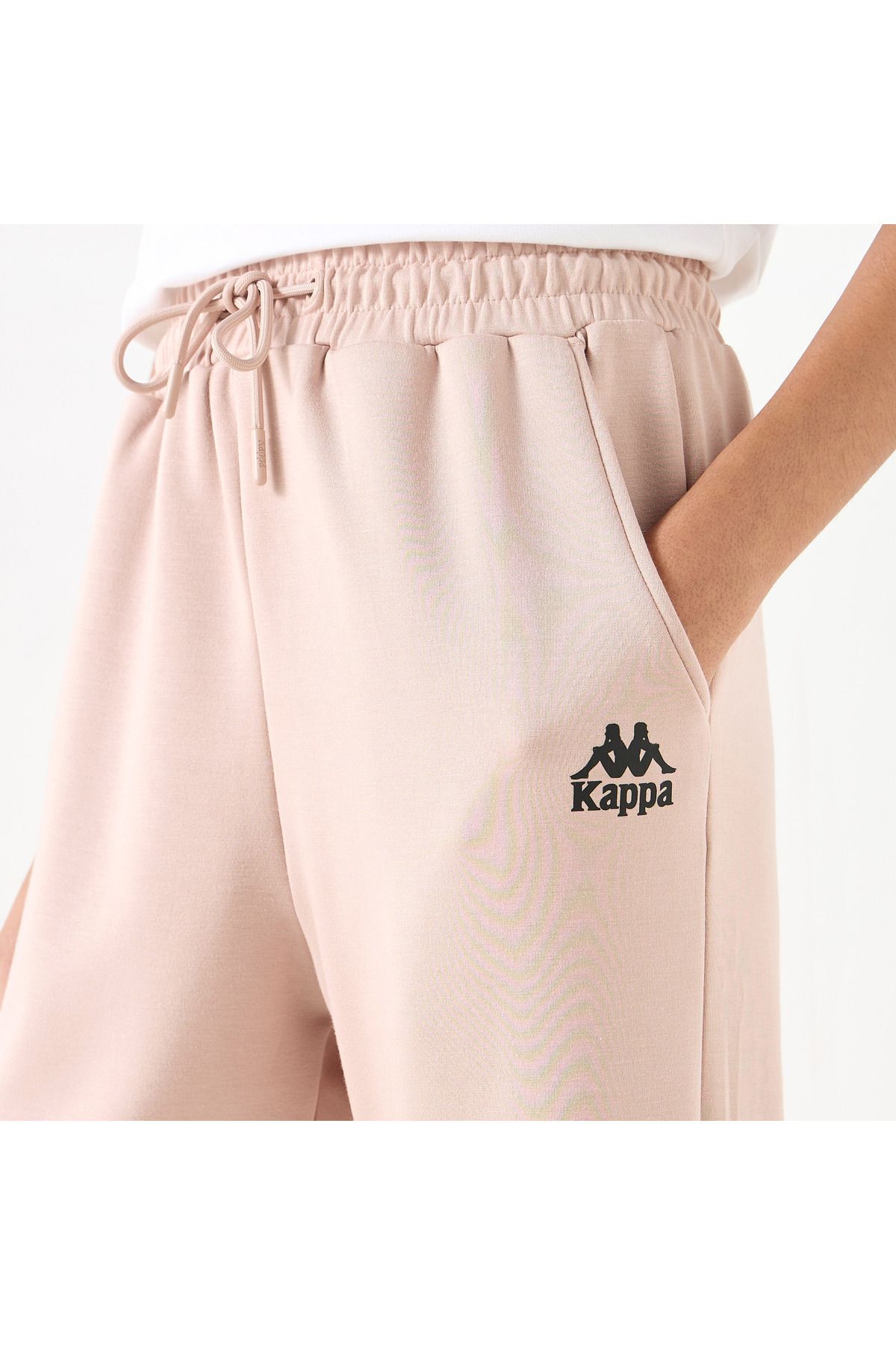 Kappa-بنطال رياضي سادة مع جيوب وإغلاق برباط 4