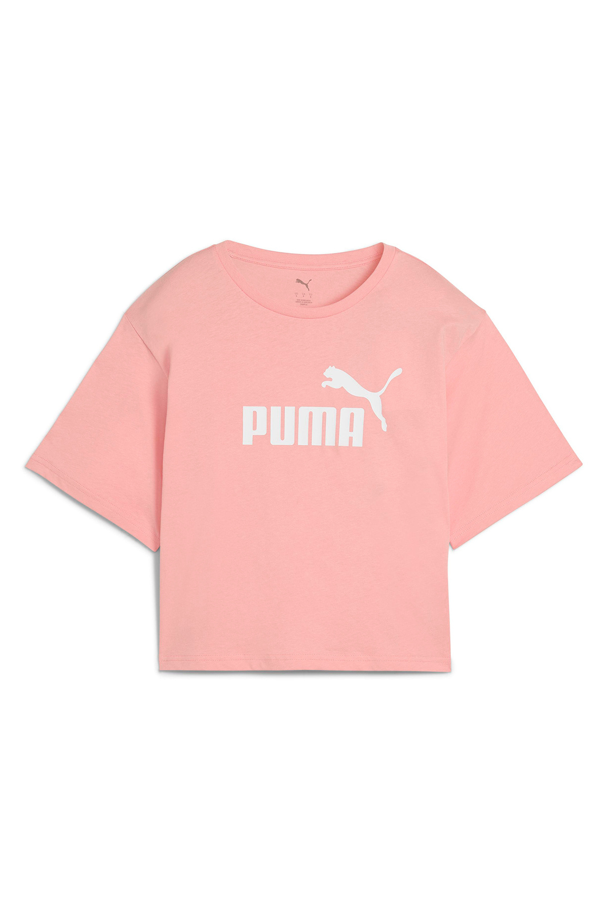 Puma Essential Cropped No.1 Kadın Pembe Günlük Stil T-Shirt 68497218 görsel 4