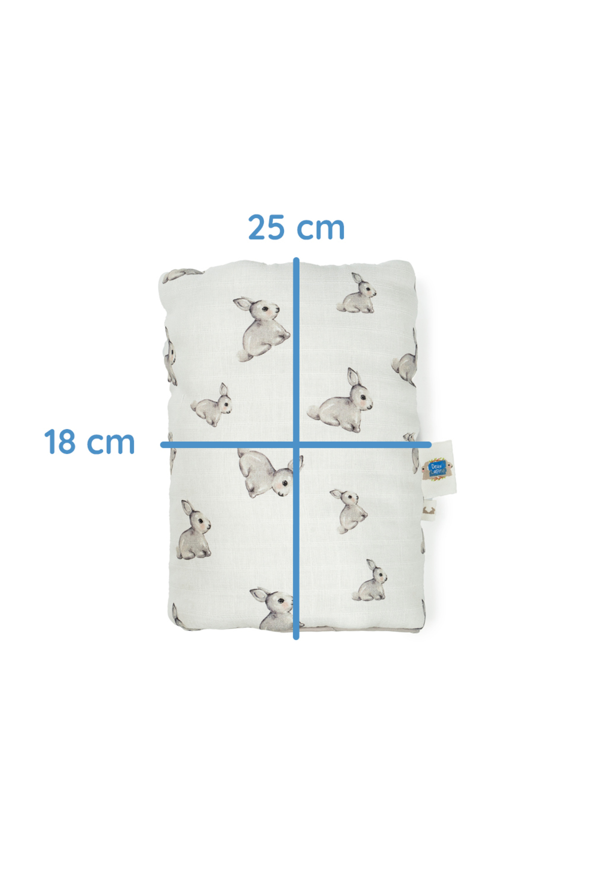 Deux Lapins % 100 Pamuk Pratik Silindir Emzirme Kol Destek Yastığı - Iconique Lapin fotoğrafı 4 (önizleme)